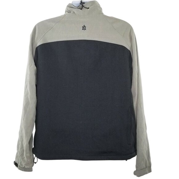 Turtleson Full Zip Jacket Windbreaker Mens Large Gray Green Activewear Golf - Picture 2 of 12